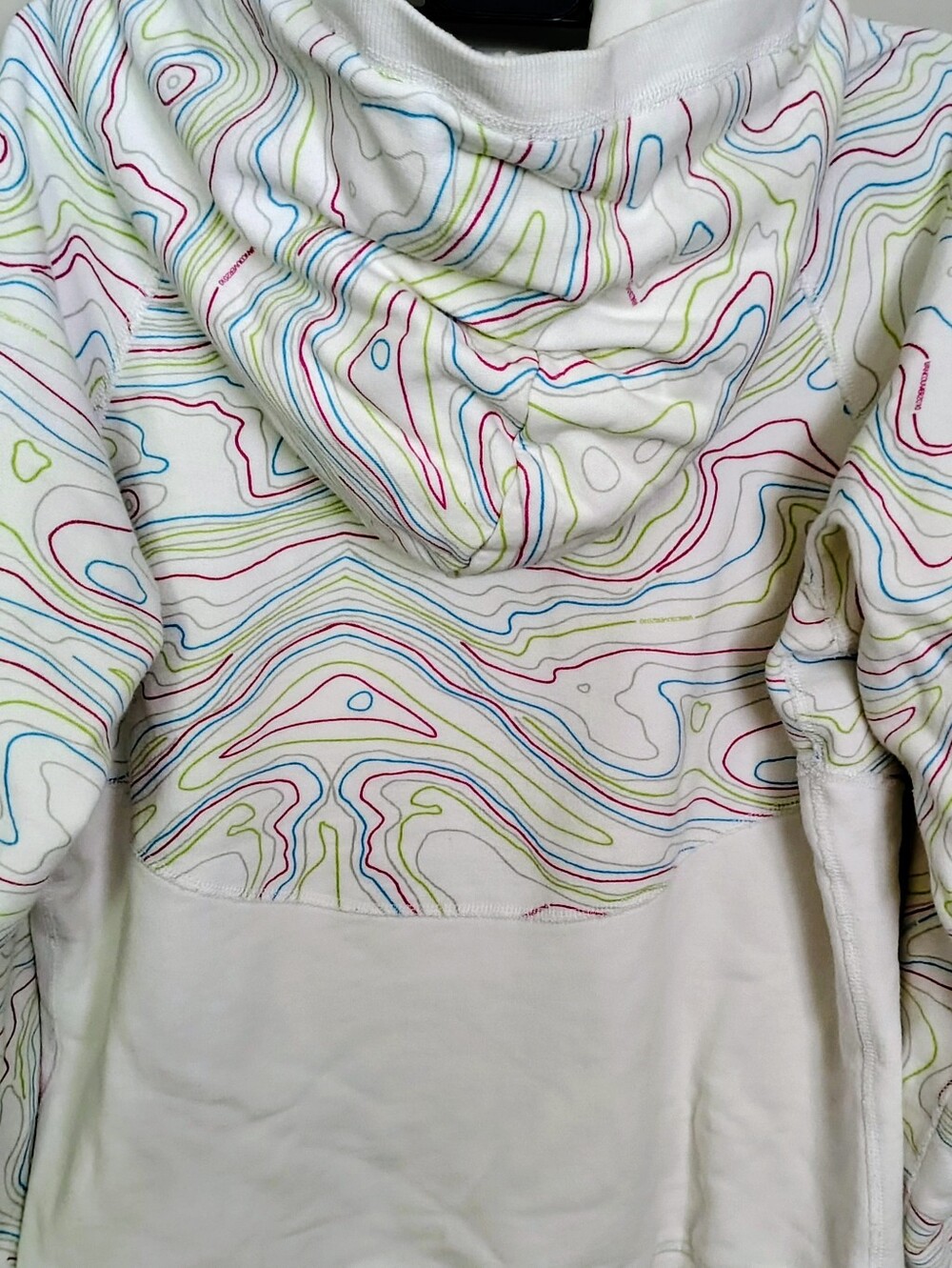 Aritzia x Park Life Olympics White Topographic Map Hoodie Vancouver 2010 Vtg. - Picture 8 of 16